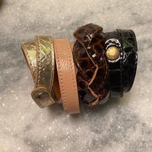 METALSKIN WRAP BRACELET - SET OF 4
